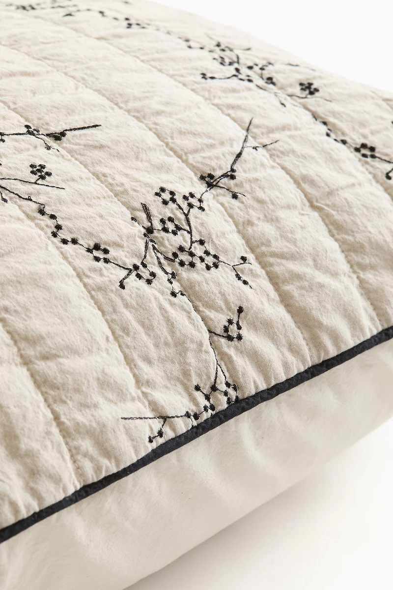 Linen-Blend Cushion Cover