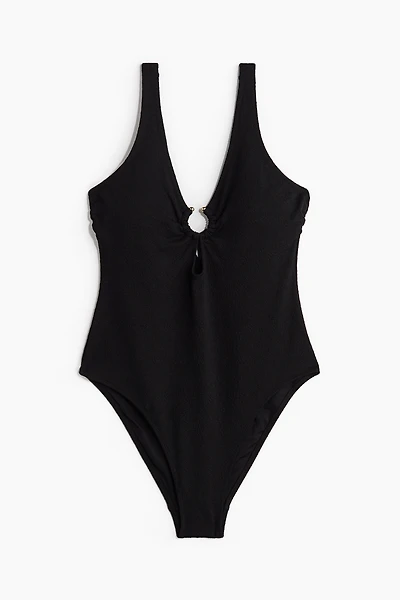 Maillot de bain coussiné échancré