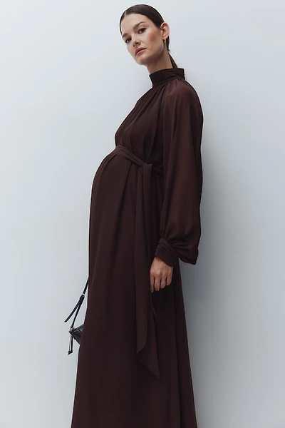 MAMA Long-Sleeved Chiffon Dress
