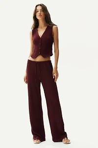 Textured Jersey Vest