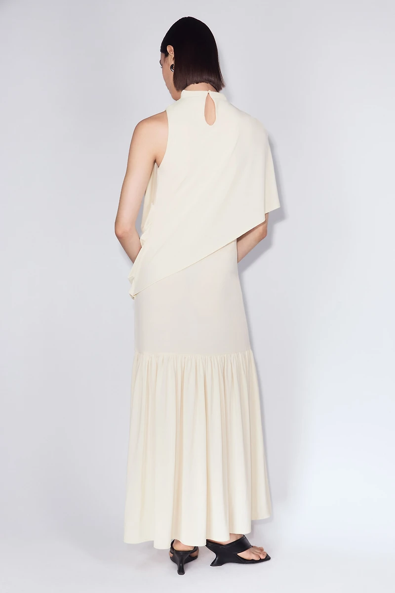 Robe en jersey avec cape