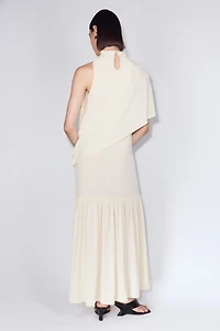 Robe en jersey avec cape