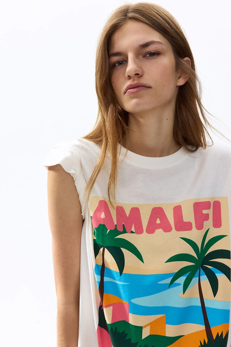 Printed Cotton T-Shirt