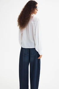 Lace-Inset Blouse