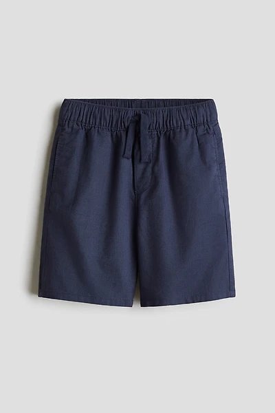 Linen-Blend Shorts