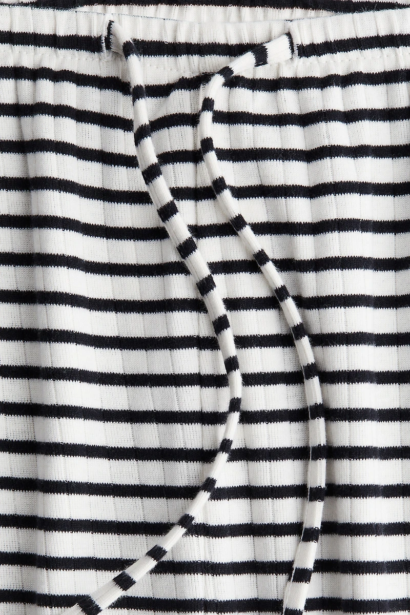 Ribbed Drawstring Pants
