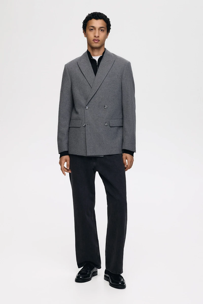 Relaxed-Fit Wool-Blend Jacket