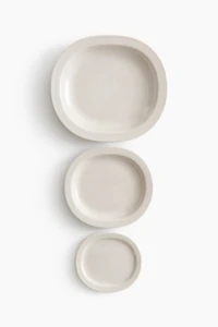 3-Piece Porcelain Serving Plate Set