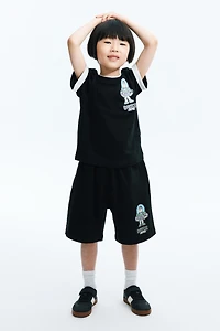 Sweatshorts with Printed Motif