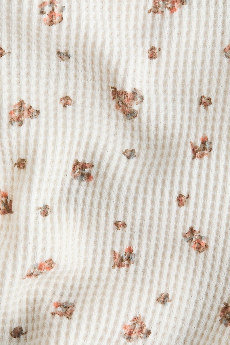 Combinaison en coton gaufré