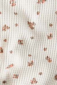 Combinaison en coton gaufré