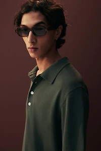 Regular-Fit Fine-Knit Polo Shirt