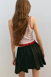 Ruffle-Trimmed Tank Top