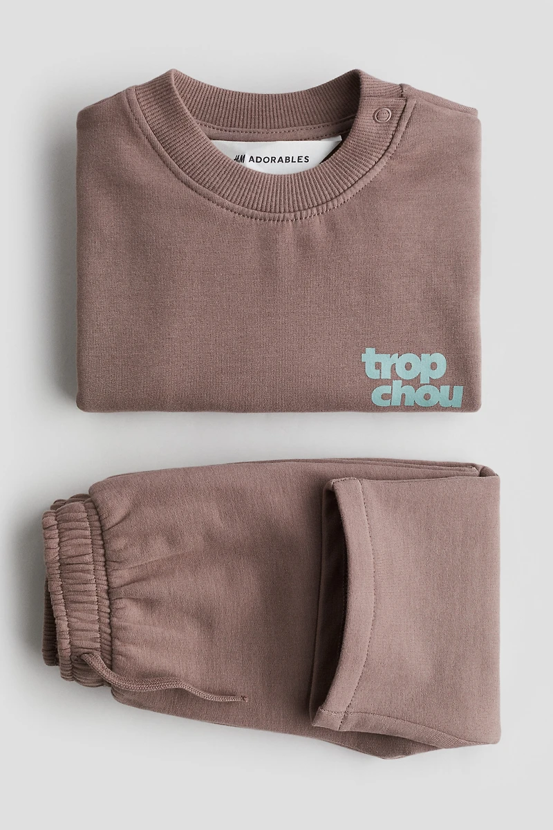 2-Piece Cotton Sweatsuit