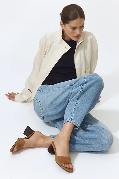 Heeled Suede Sandals