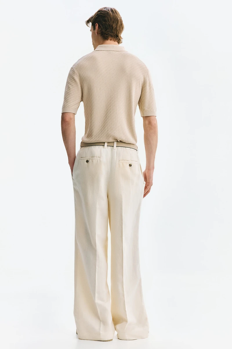 Slim-Fit Textured Polo Shirt