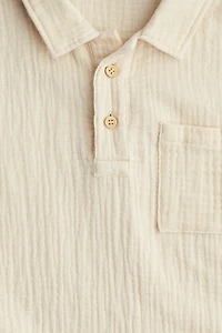 Chemise à enfiler en mousseline de coton