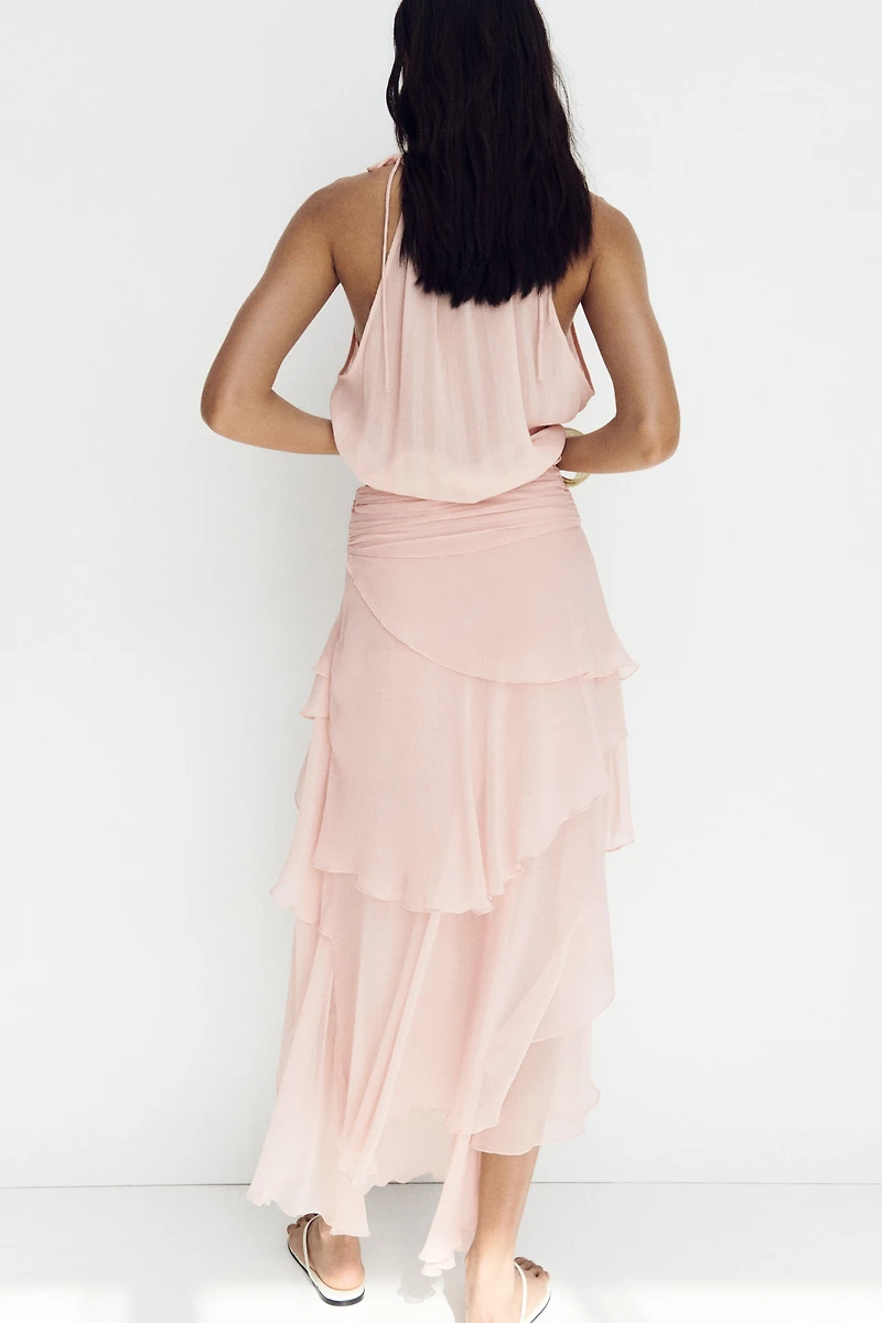 Tiered Chiffon Skirt