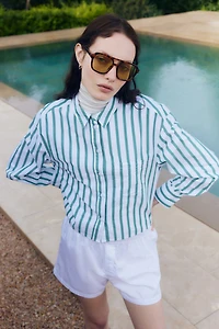 Short Poplin Shirt