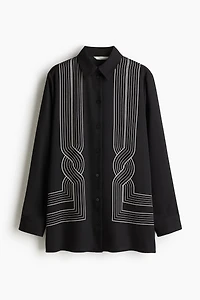 Chemise grande taille imprimée