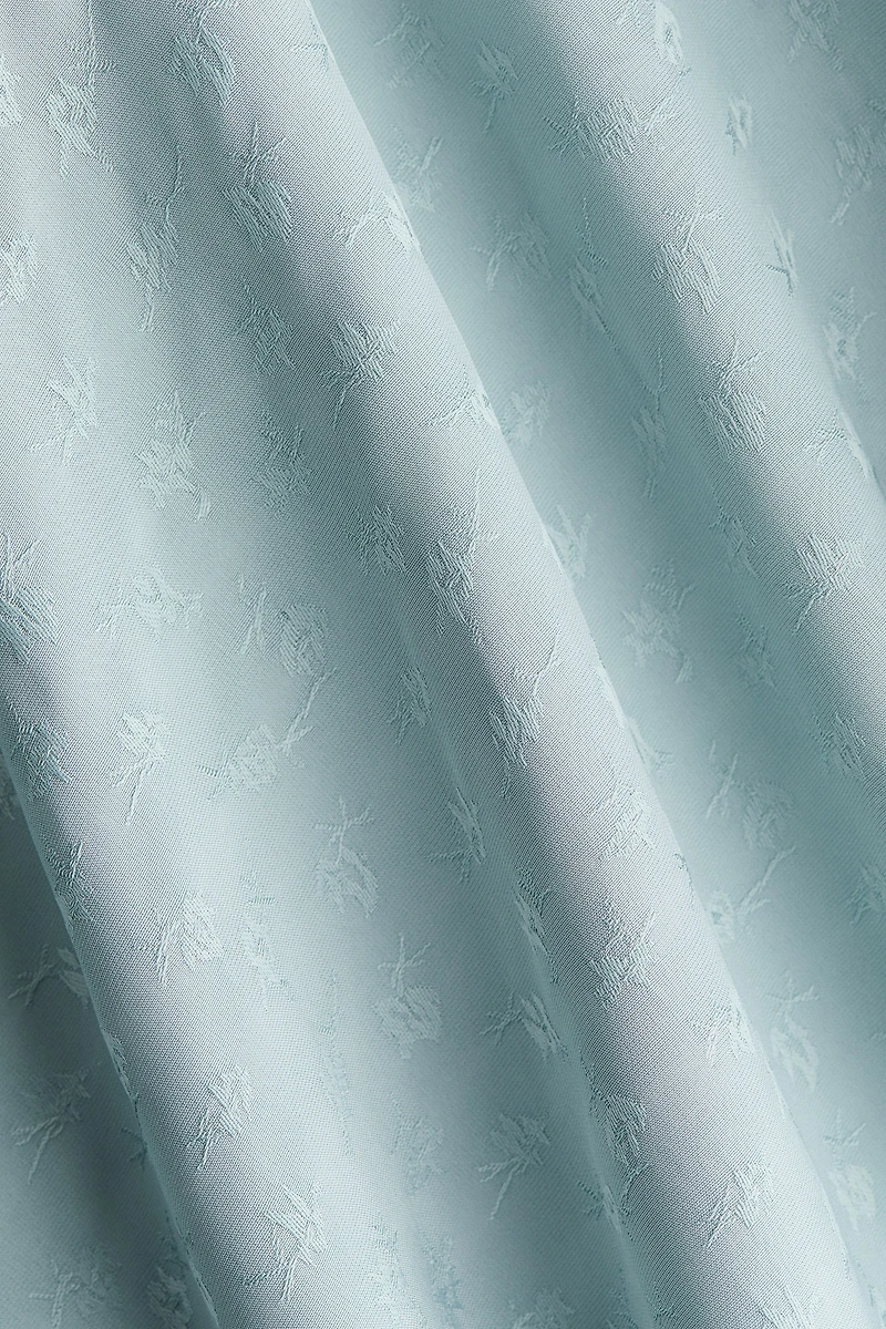 Asymmetric Jacquard-Weave Dress