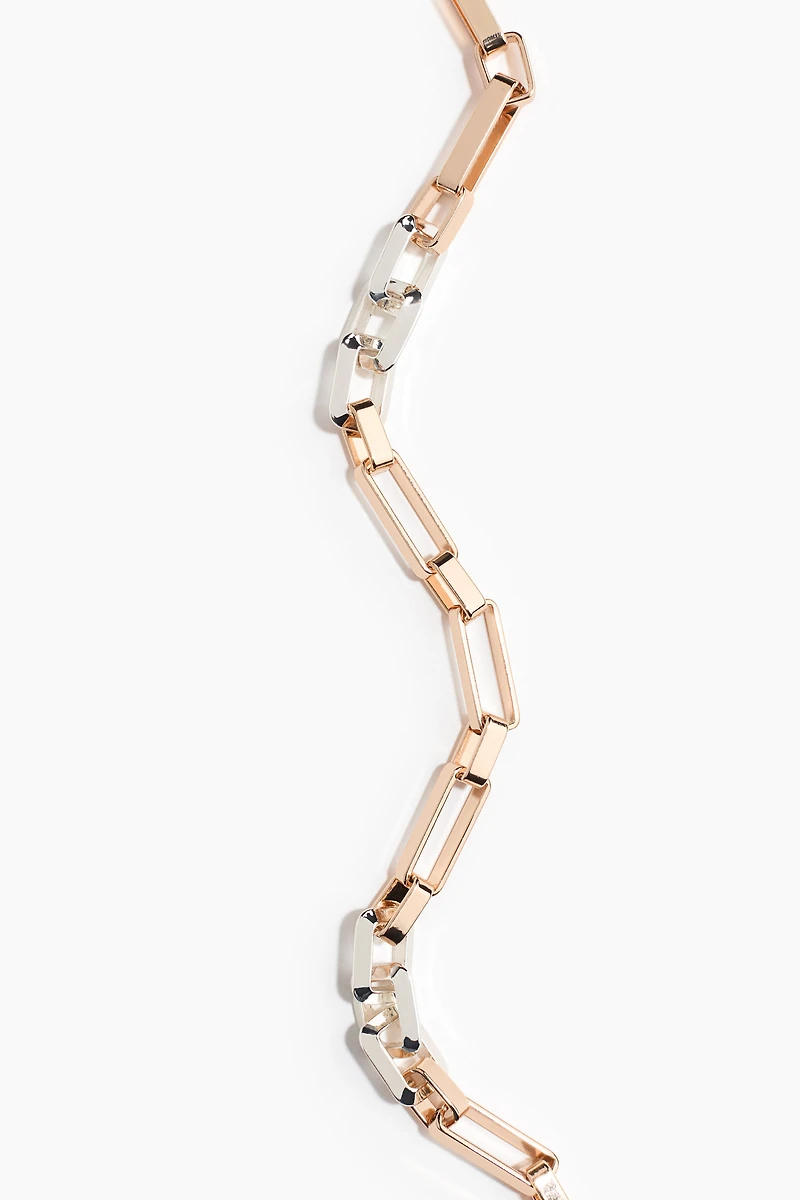 Two-Tone Chain Necklace