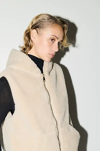 Hooded Pile Vest