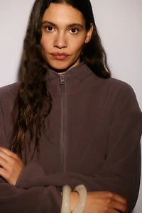 Regular-Fit Fleece Activewear Jacket