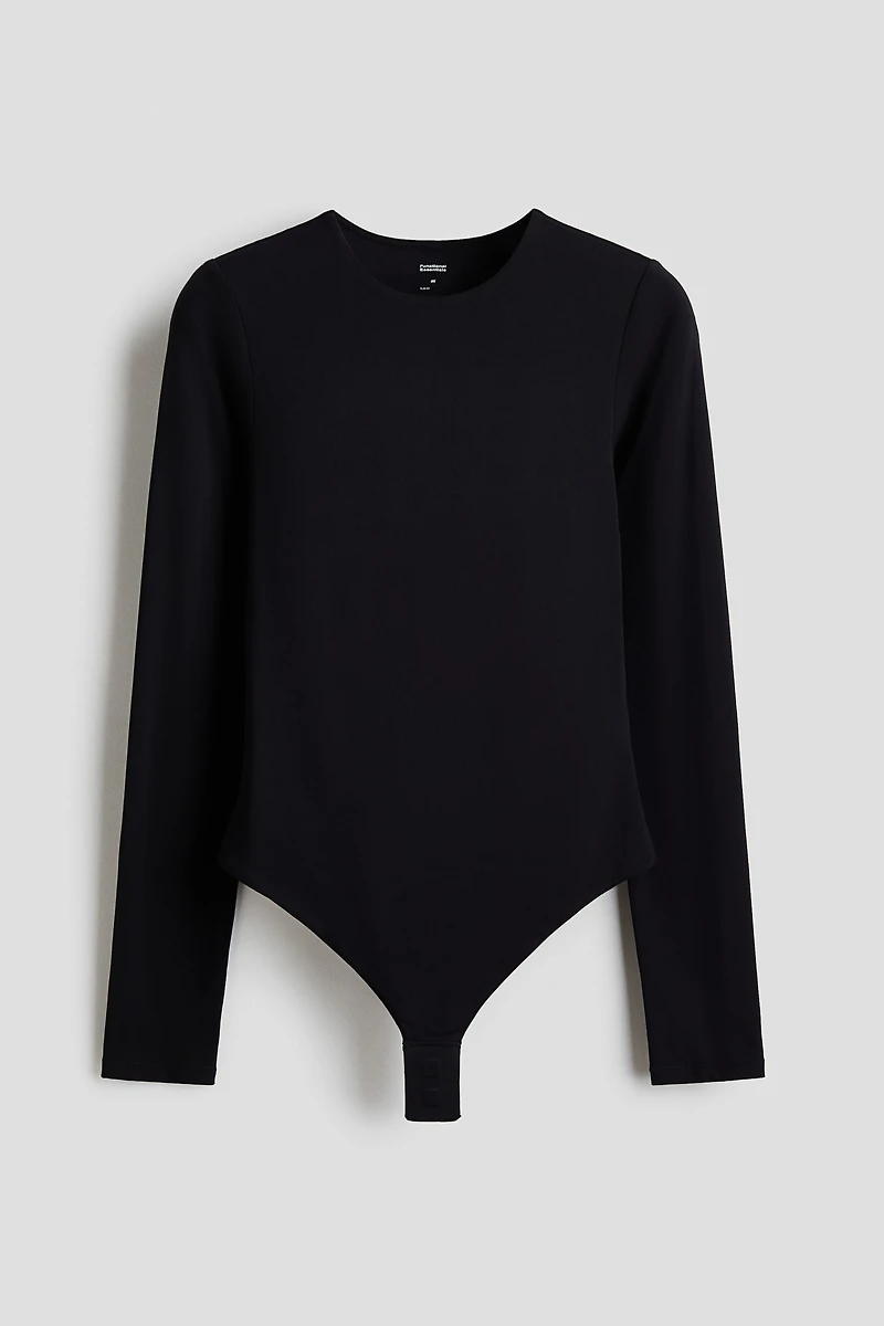 Sculpting Long-Sleeved Thong Bodysuit