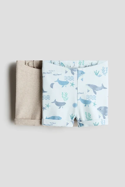 Lot de 2 shorts en jersey coton