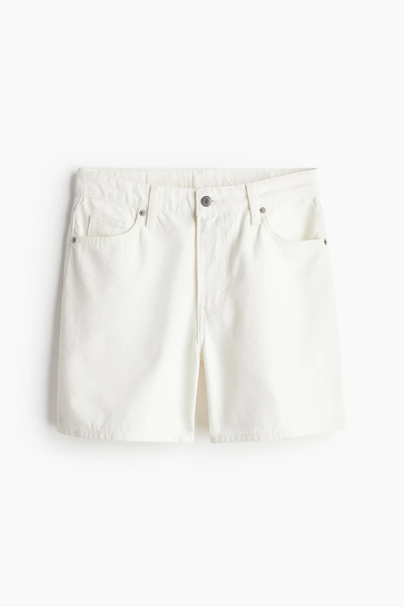 Short en denim Bermuda Taille Haute