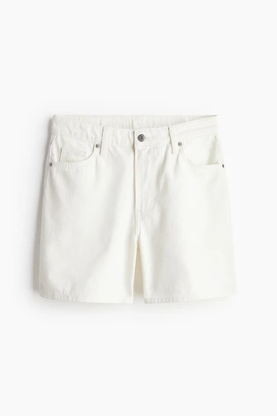 Short en denim Bermuda Taille Haute