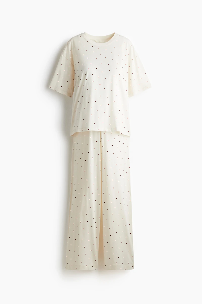 Pyjama en coton MAMA Avant et Après