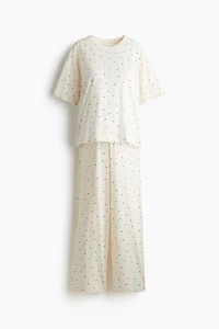 Pyjama en coton MAMA Avant et Après