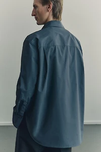 Loose-Fit Tuxedo Shirt