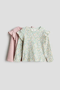 2-Pack Ruffle-Trimmed Tops