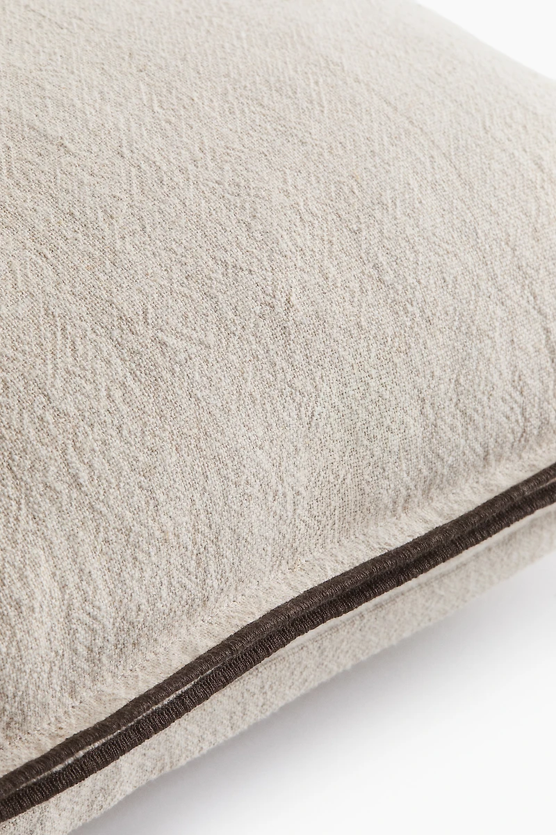 Housse de coussin en lin mélangé