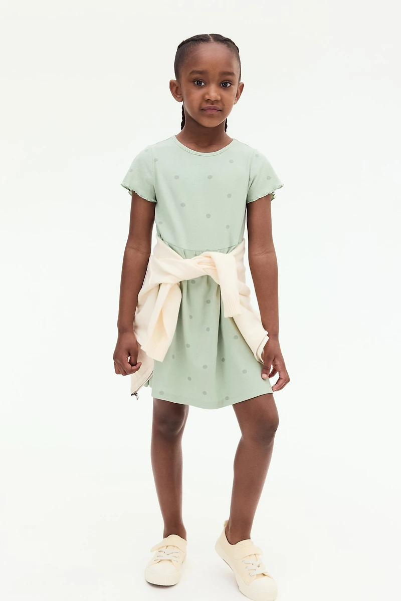 Ribbed Jersey Dress
