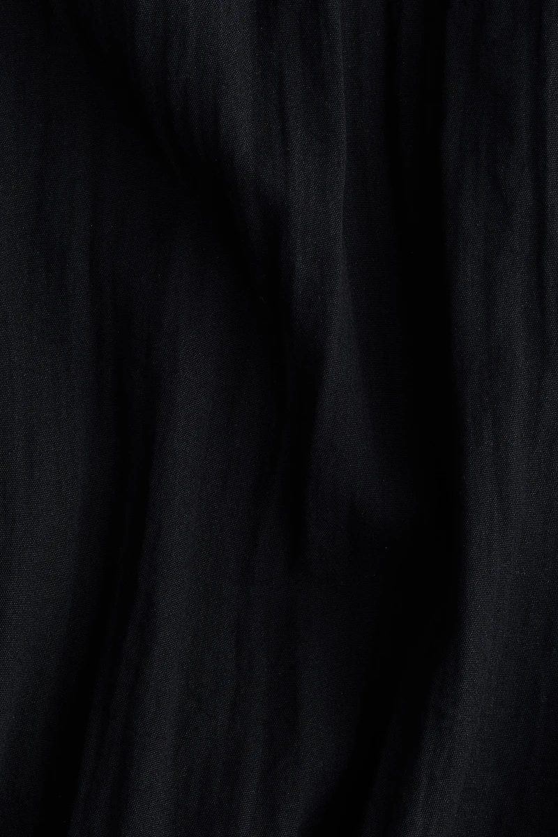 Button-Front Crêpe Dress