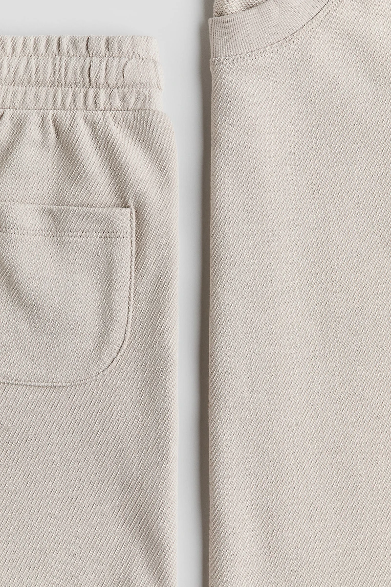 2-Piece Textured Jersey Set