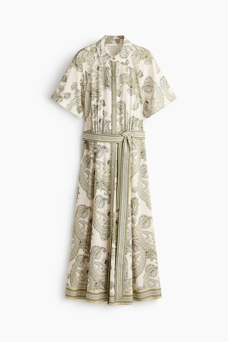 Tie-belt Shirt Dress