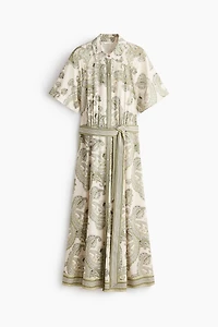 Tie-belt Shirt Dress