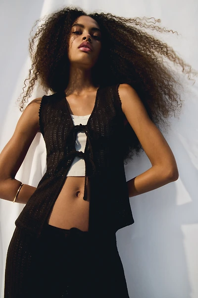 Knit Tie-Front Top