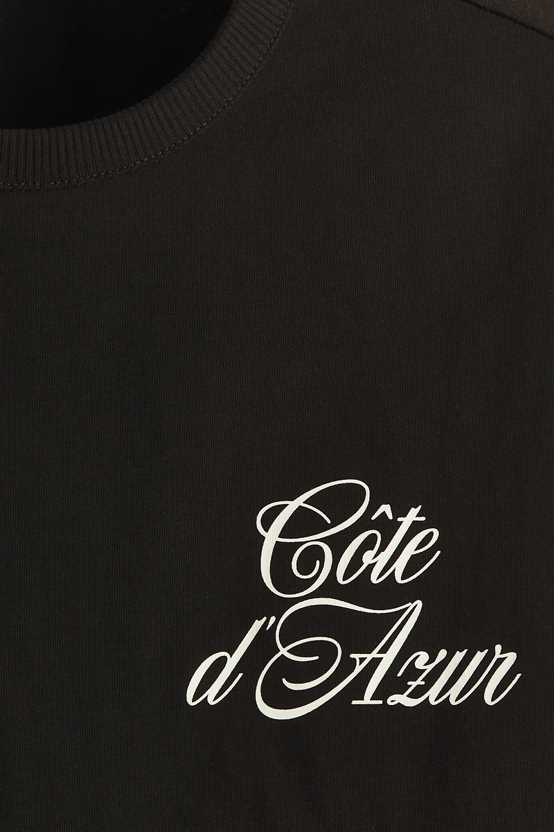 Loose-Fit Printed Sleeveless T-Shirt