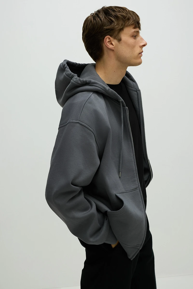 Loose-Fit Hooded Jacket