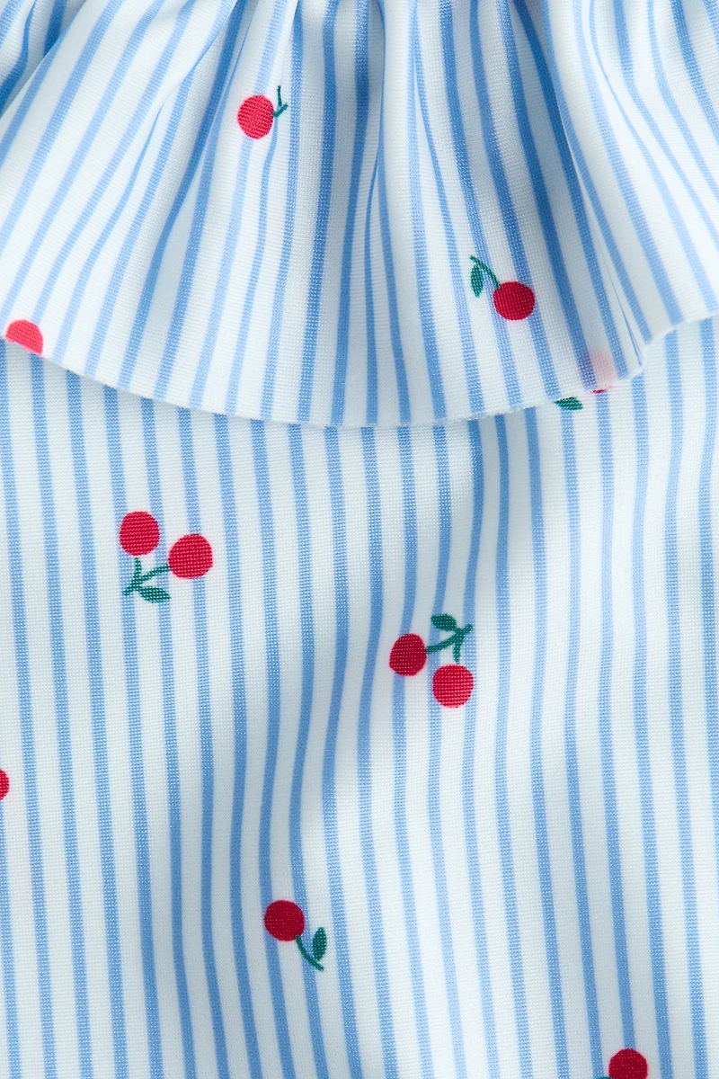 Frill-trimmed swimsuit