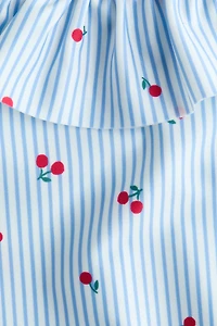 Frill-trimmed swimsuit