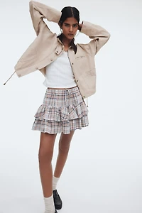 Tiered Drawstring Skirt