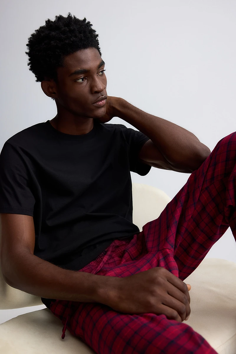 Relaxed-Fit Flannel Pants