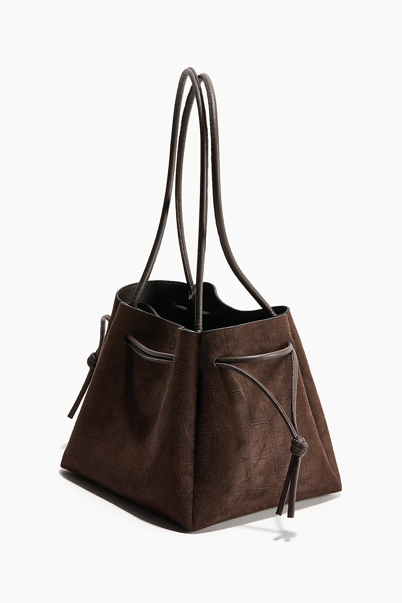 Shoulder Bag with Drawstring